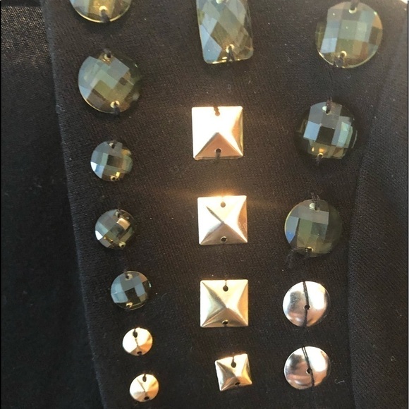 BCBGMAXAZRIA Bodycon Dress Jeweled Shoulder - Picture 6 of 16